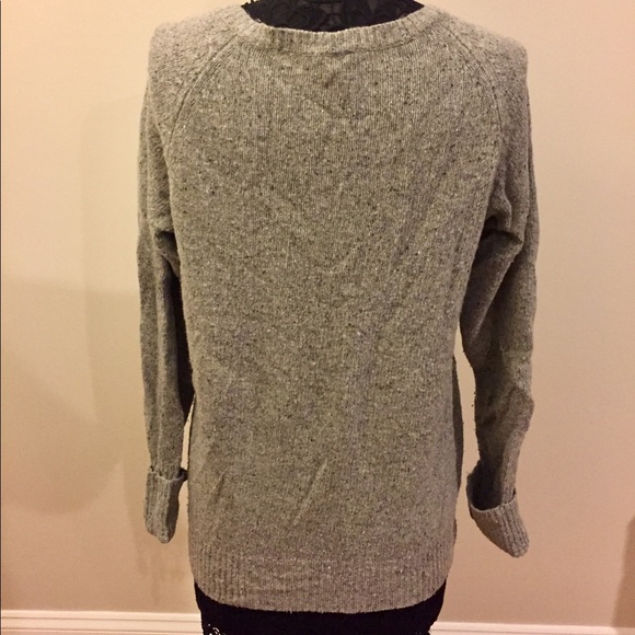 J.Crew Factory Wool Sweater with Zipper Detail - Picture 3 of 4